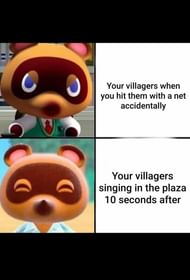 Moody villagers in Animal Crossing: New Horizons (Image via Know Your Meme)